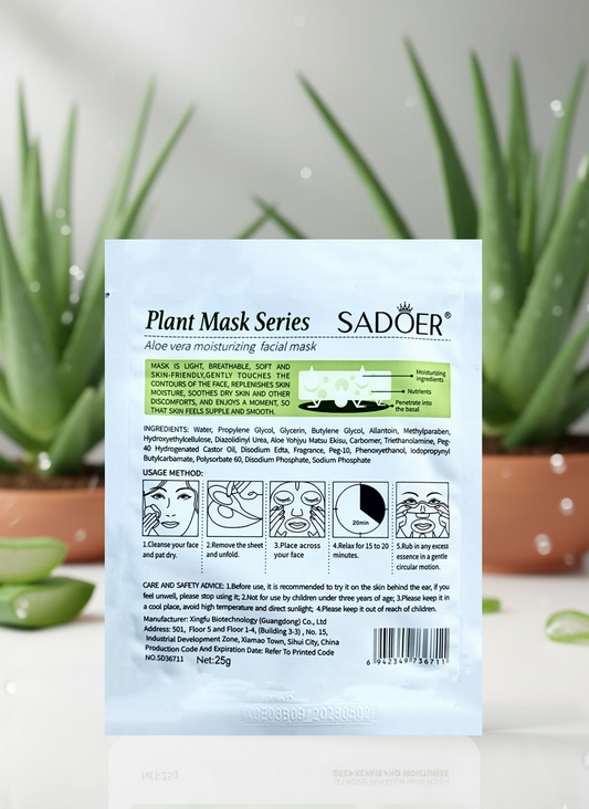 Plant Mask Series | Aloe Vera Moisturizing Facial Mask