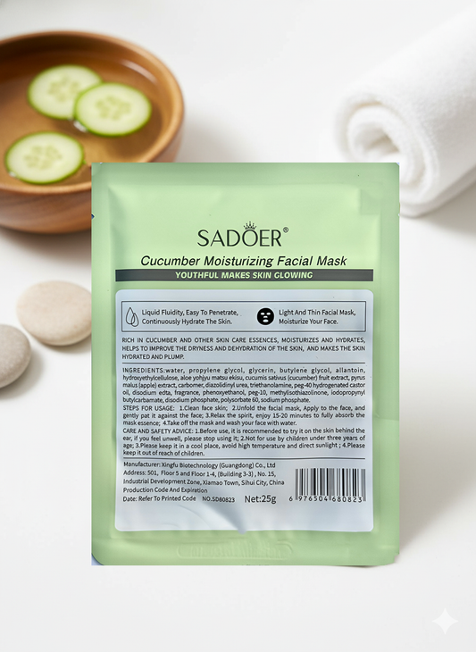 Cucumber Moisturizing Facial Mask