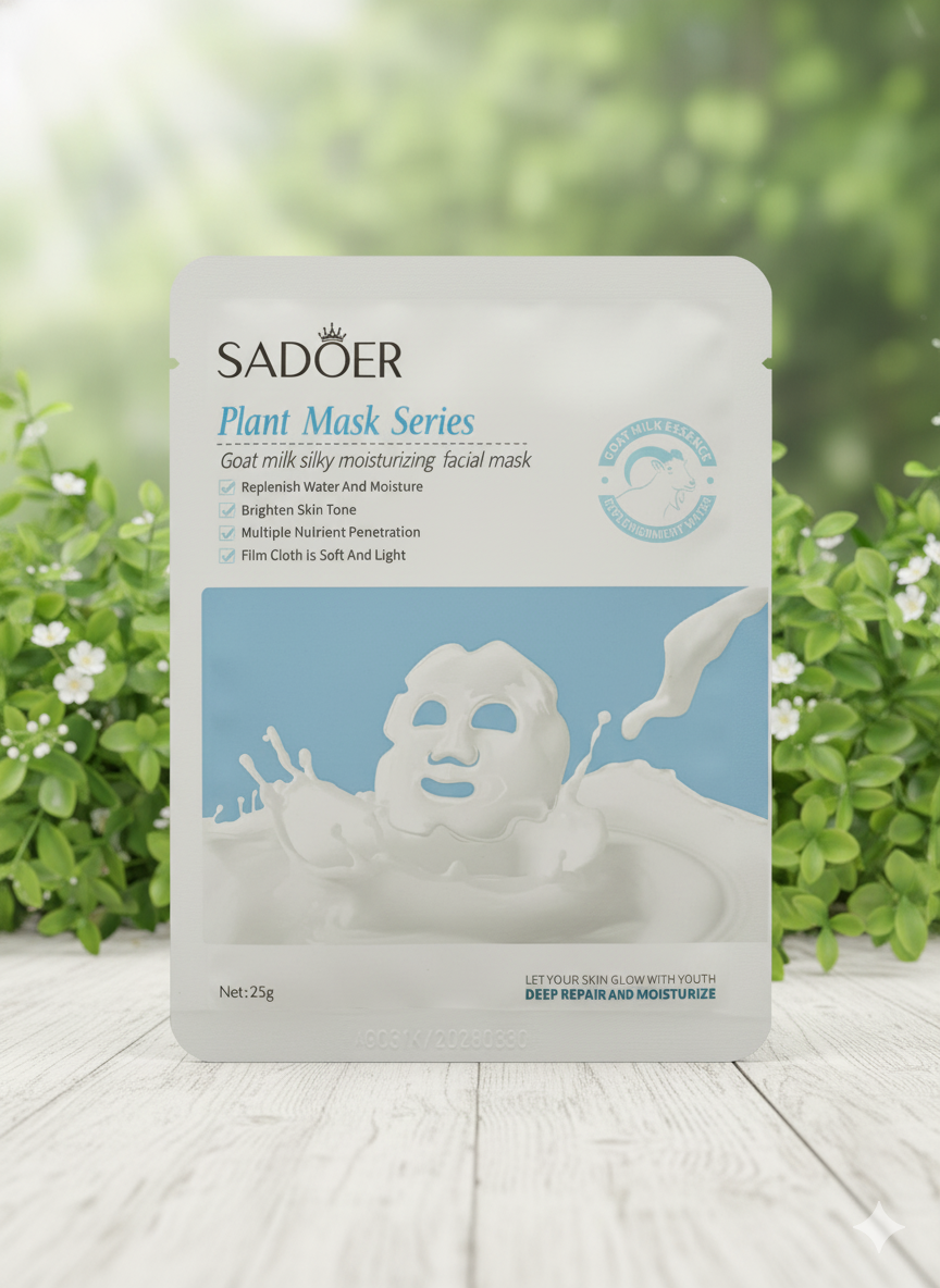 Plant Mask Series | Goat Milk Silky Moisturizing Facial Mask