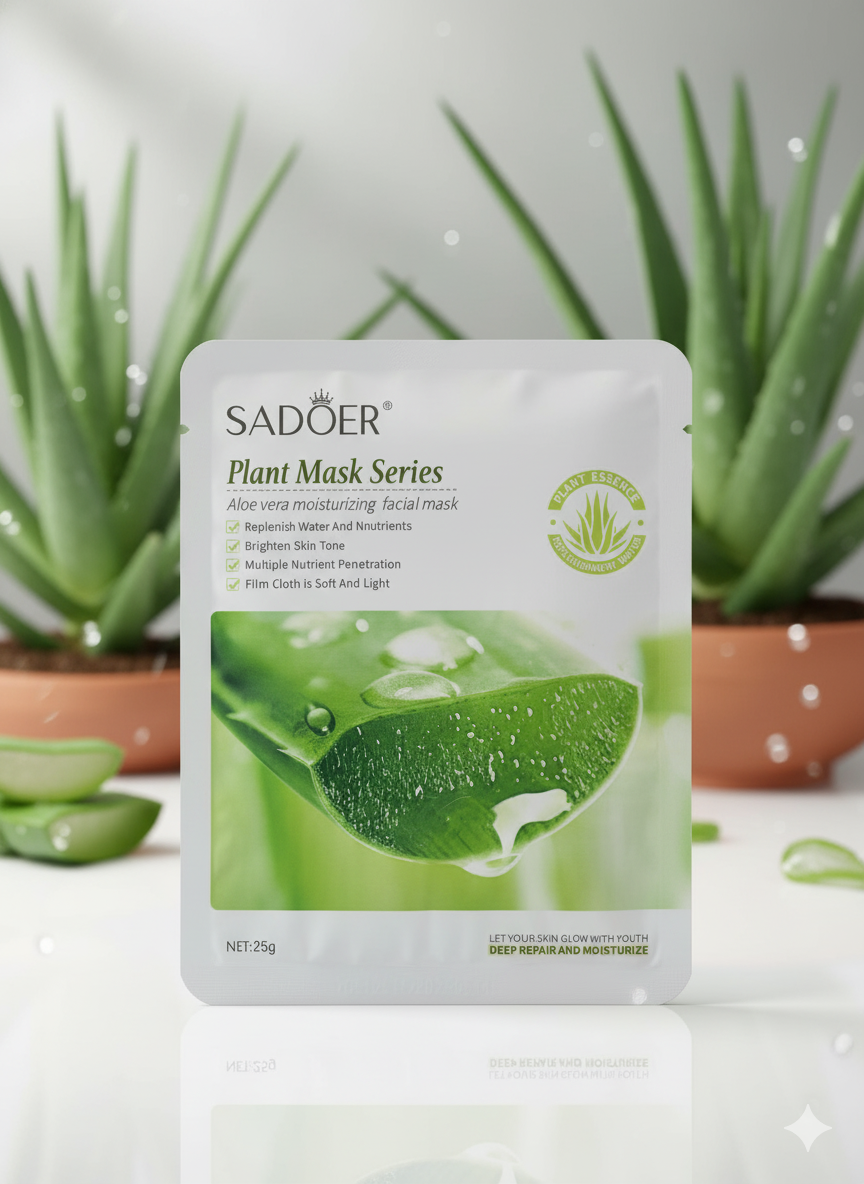 Plant Mask Series | Aloe Vera Moisturizing Facial Mask