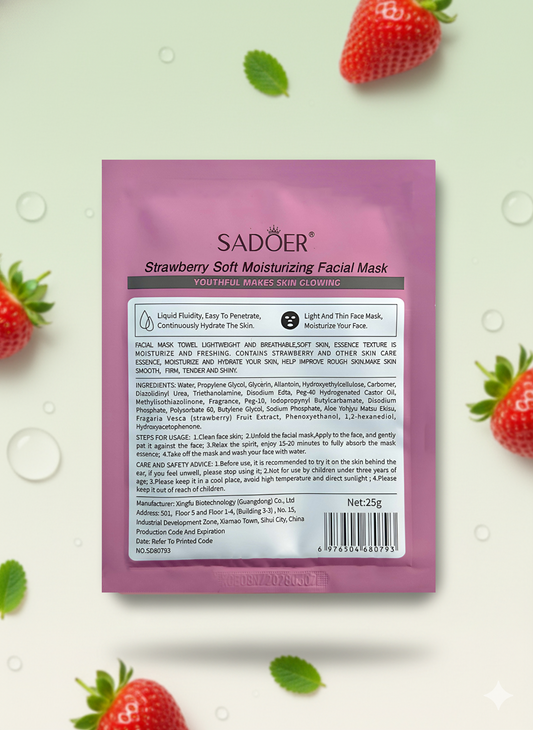 Strawberry Soft Moisturizing Facial Mask
