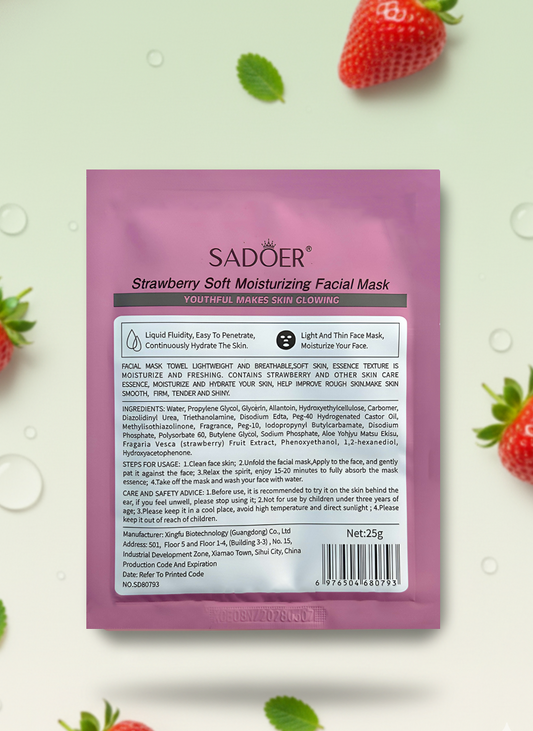 Strawberry Soft Moisturizing Facial Mask