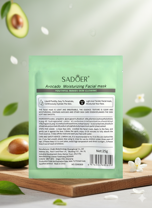 Avocado Moisturizing Facial Mask