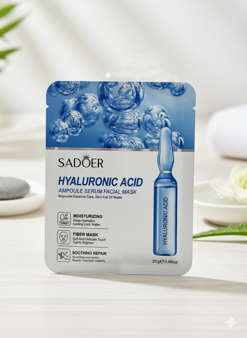 HYALURONIC Acid | Ampoule Serum Facial Mask
