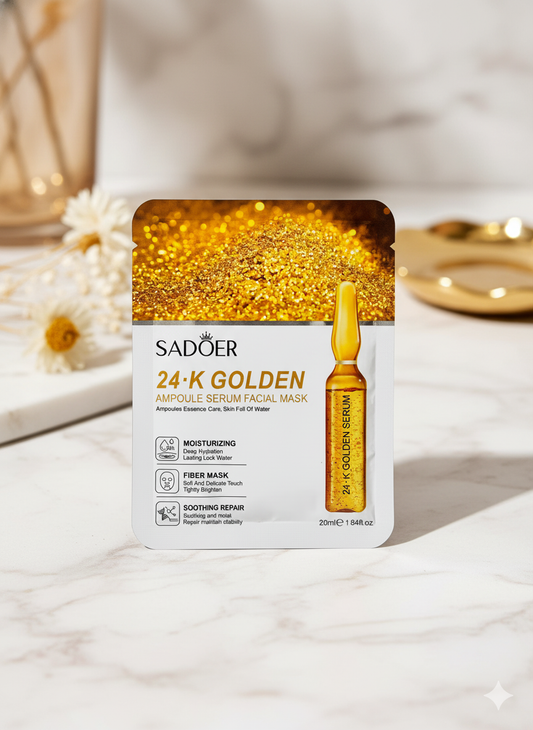 24 K Golden | Ampoule Serum Facial Mask